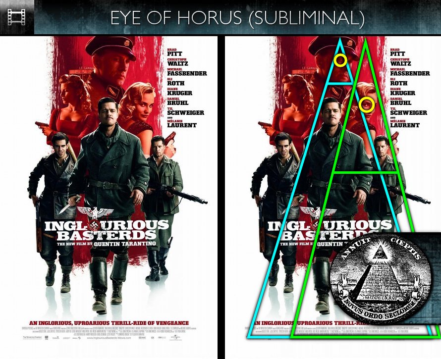 Inglourious Basterds (2009) - Poster - Eye of Horus - Subliminal