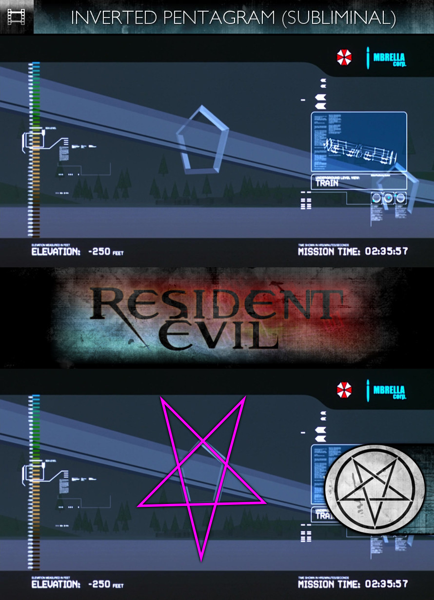 Resident Evil (2002) - Inverted Pentagram - Subliminal
