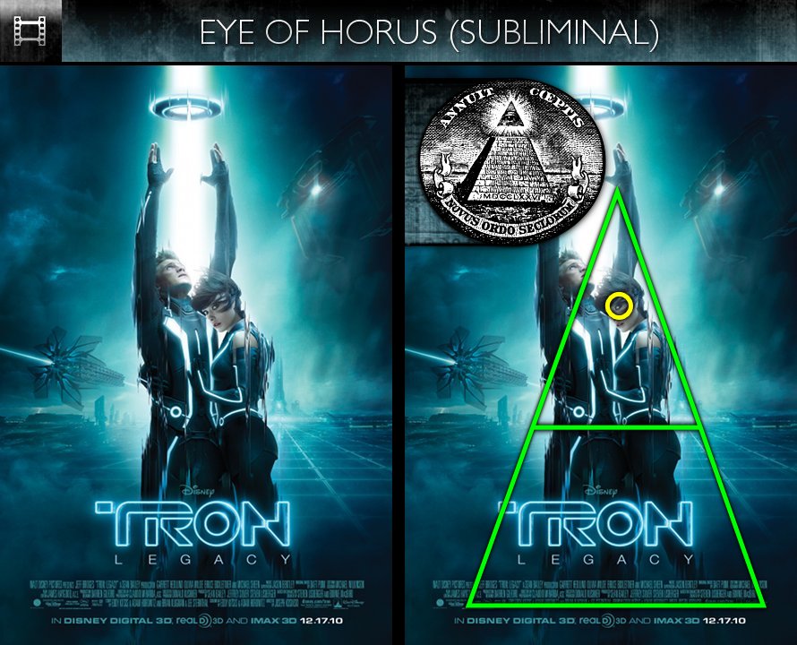 TRON Legacy (2010) - Poster - Eye of Horus - Subliminal