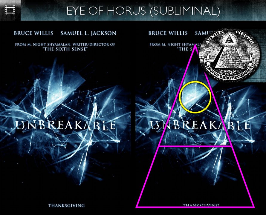 Unbreakable (2000) - Poster - Eye of Horus - Subliminal