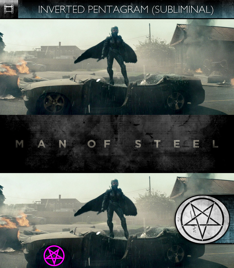 Man of Steel (2013) - Inverted Pentagram - Subliminal