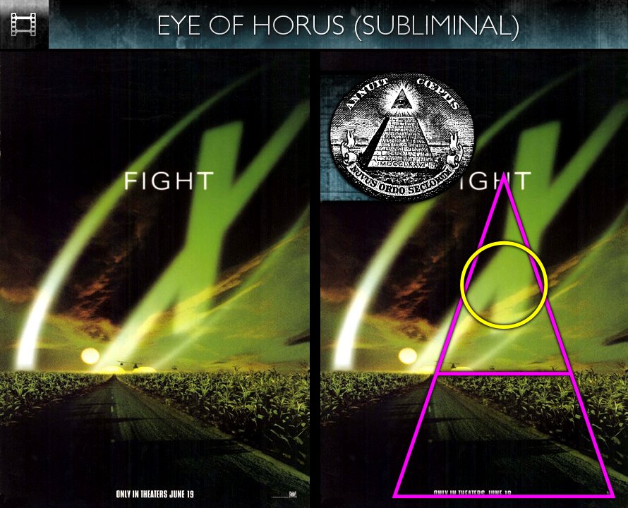 The X-Files: Fight The Future (1998) - Poster - Eye of Horus - Subliminal