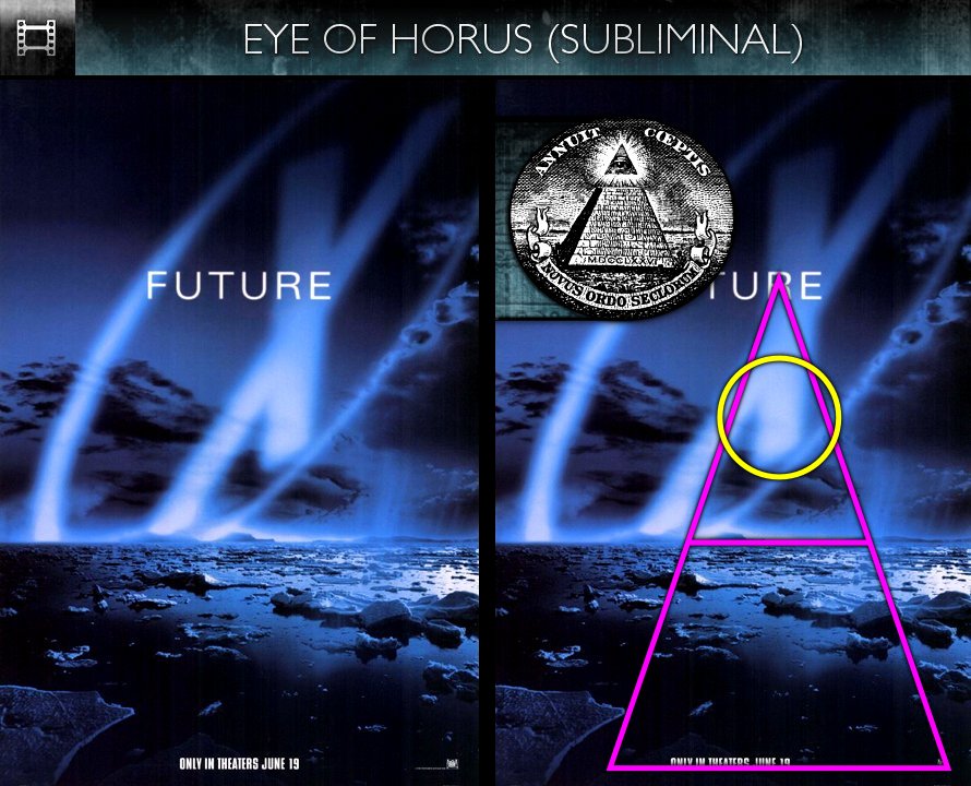 The X-Files: Fight The Future (1998) - Poster - Eye of Horus - Subliminal