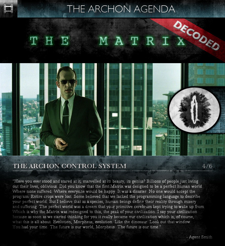 The Matrix (1999) - The Archon Agenda
